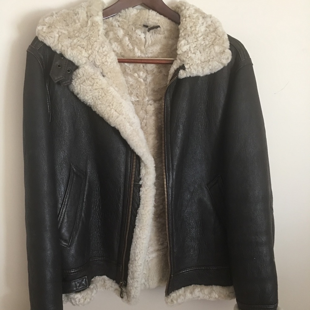 Shearling men’s coat size 44